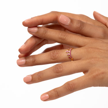 Celia Ruby Yellow Gold Ring