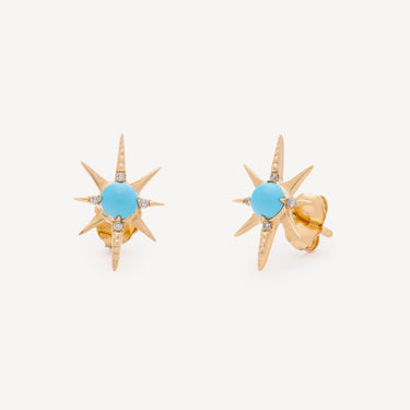Studs Stardust Turquoise Diamonds