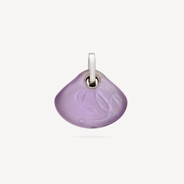 Pendant Tree of Life Frosted Amethyst Violet