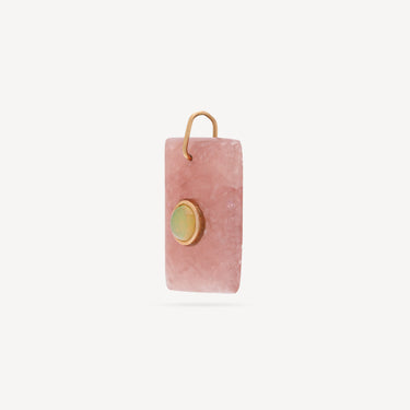 Rectangle Rhodochrosite Opal Pendant