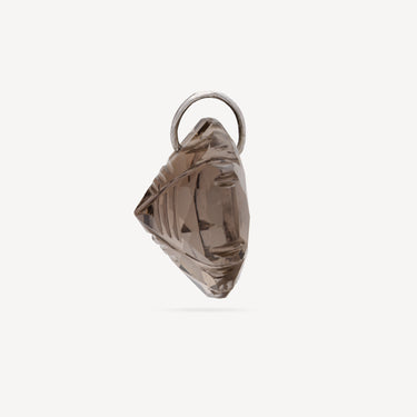 Fleur Quartz Fumé Rosé Pendant