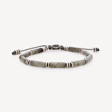 Tube Bead Labradorite Bracelet