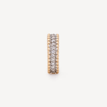 Ear Cuff Perlé Gold Diamonds