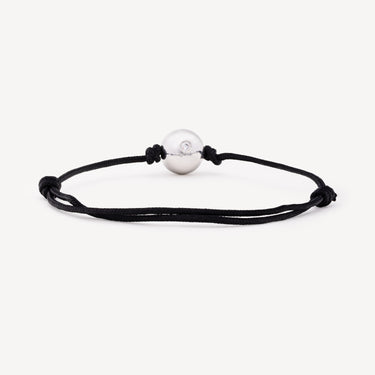 10mm White Gold Orb Bracelet