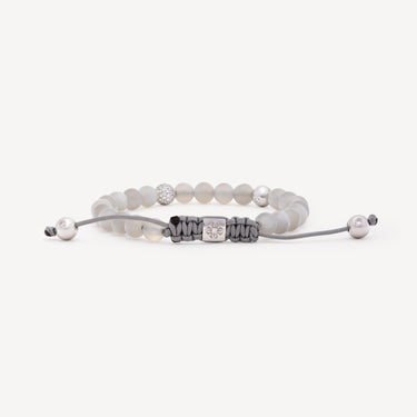 6mm Non Braided Moonstone Gold Bracelet