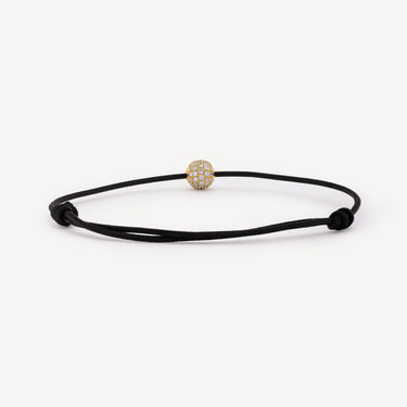 6mm Orb Yellow Gold Pavé Bracelet