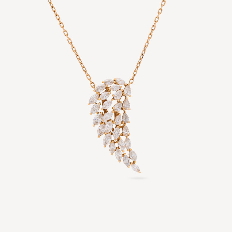 Angel Rose Gold Diamonds Necklace