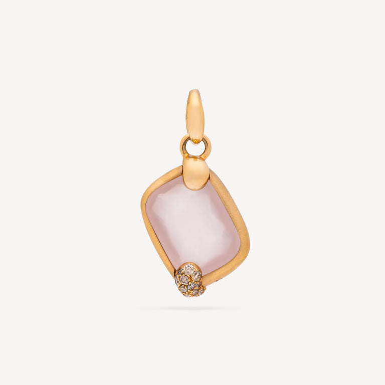 Ritratto Small Rose Quartz Pendant