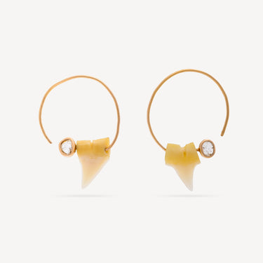Shark Tooth Polki Creoles