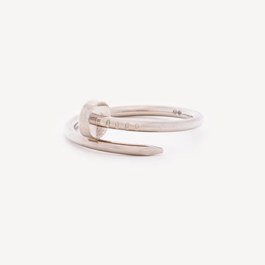 Juste Un Clou Small Model Ring White Gold