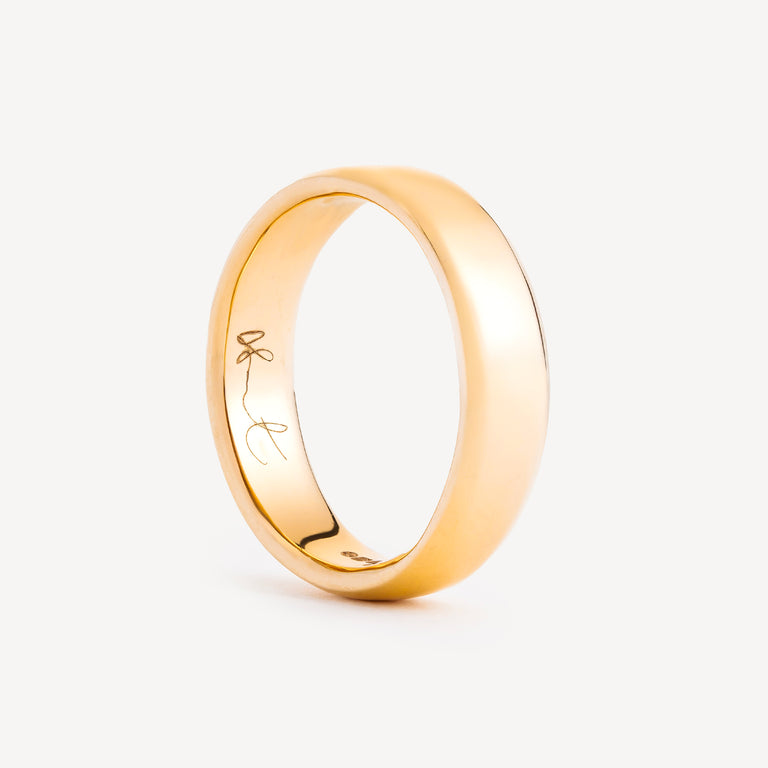 Yellow Gold Band Ring