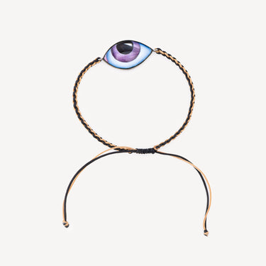 Grand Mauve Macramé Bracelet
