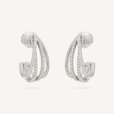 Meli Melo White Gold Earrings