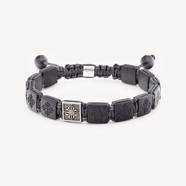 10mm Lock Bracelet Green Black Ceramic
