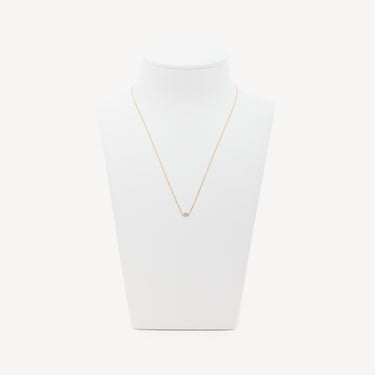 Collier Oeil Or Rose Pavé Diamants