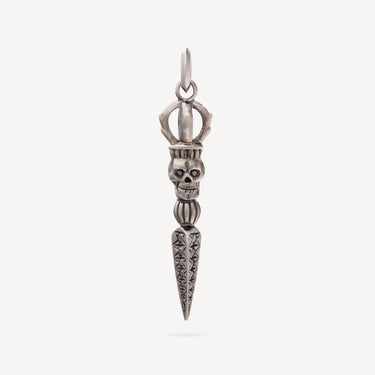 Pendentif Skull Or Noir Pavé