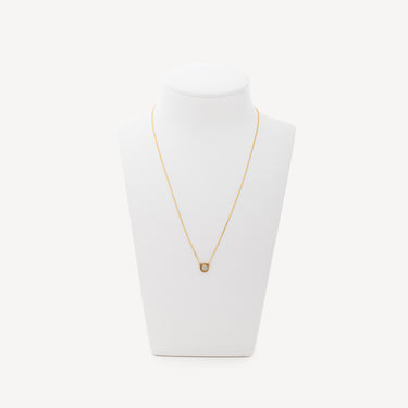 Collier Or Jaune Diamant Blanc