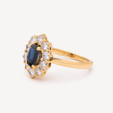 Bague Saphir et Diamant
