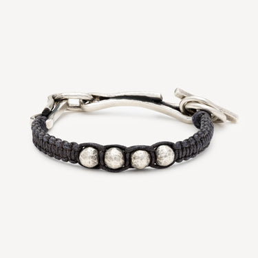 Linked Stapled Macramé bracelet