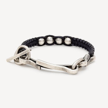 Linked Stapled Macramé bracelet