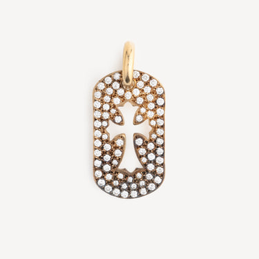 Diamond-paved Cross Pendant