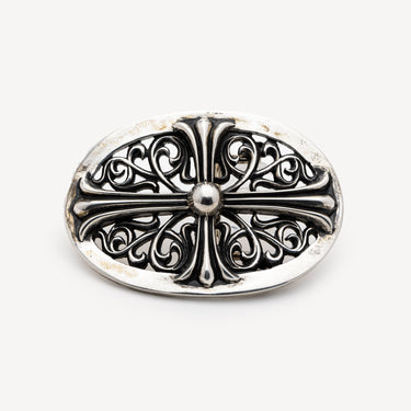 Silver Cross Belt Buckle
