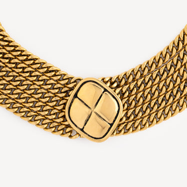 5-Row Medallion Necklace