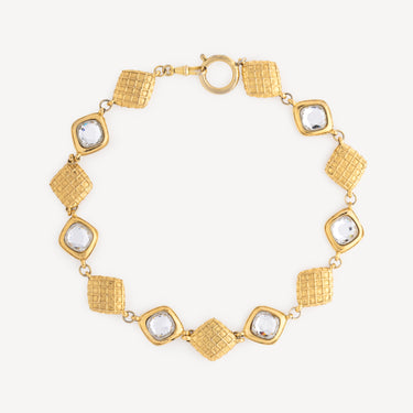 Reversible Diamond and Crystal Necklace
