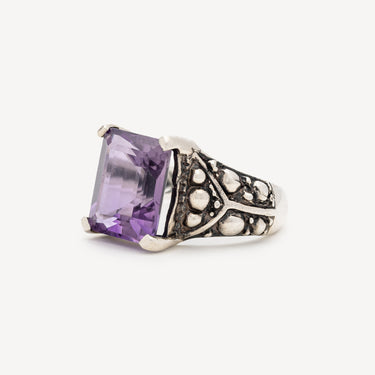 Silver Amethyst Ring