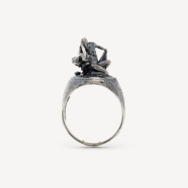 Satyr Art Nouveau ring
