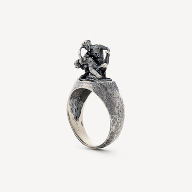 Satyr Art Nouveau ring