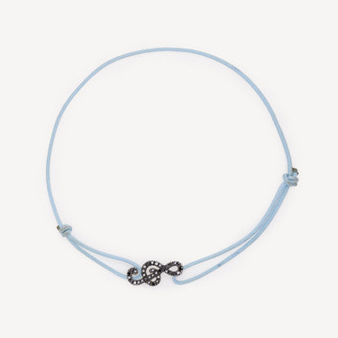 Bracelet Clé de Son White Gold Black Diamonds