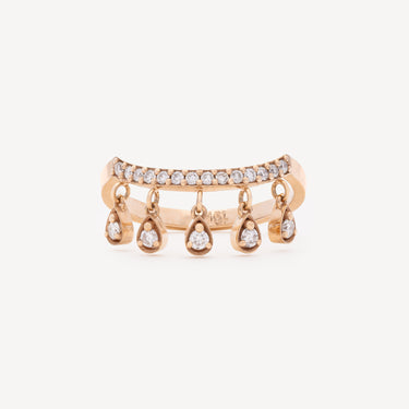 Ring Dancing Queen Rose Gold Diamonds