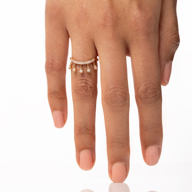 Ring Dancing Queen Rose Gold Diamonds