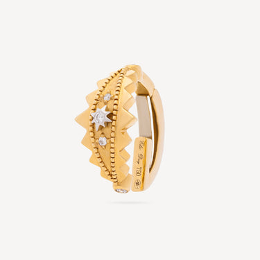 Ear Cuff Clip Cartilage Marquise Yellow Gold