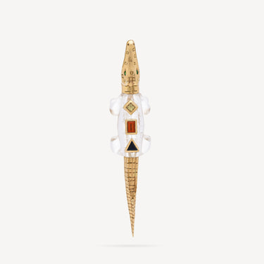 Earring Alligator Pop Art Sapphire Tsavor