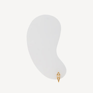 Boucle d'oreille Anyway Pic Diamants Or jaune