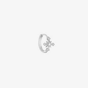 Mini Hoop Glory White Gold Diamonds