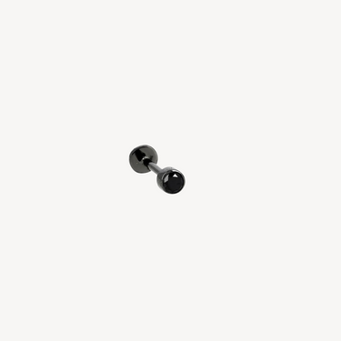 Piercing Stud 2.5mm Black Gold Black Diamond