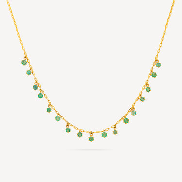 Dancing Drop Emerald necklace