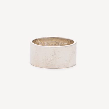 Floral Chopper Iron Cross Band Ring