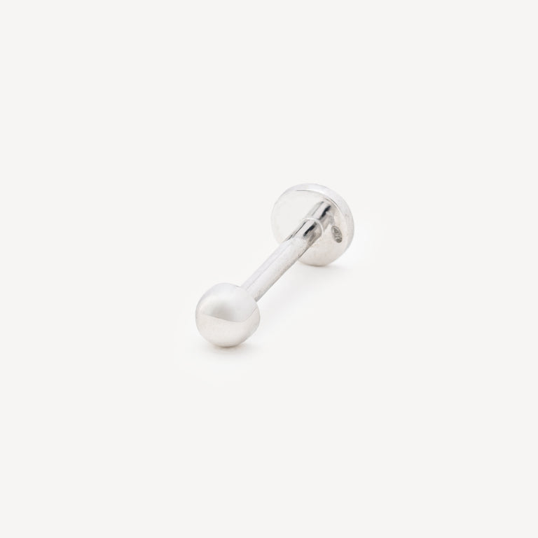 Piercing Stud White Gold Ball