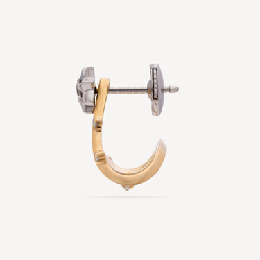 Yellow Gold Shooting Star Earring