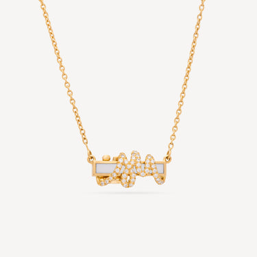 Mini Mood White Lacquer Yellow Gold