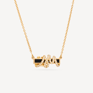 Mini Mood Black Lacquer Yellow Gold