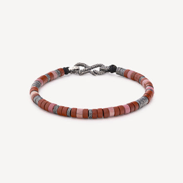 Bracelet Infinity Jasper Rhodonite
