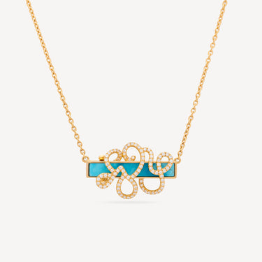 Mood Pierre Turquoise Gold Yellow