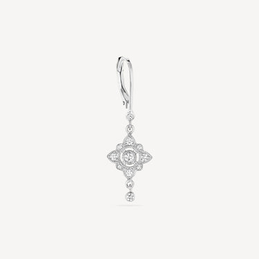 Sacred Flower Earring Dormeuses White Gold Diamond