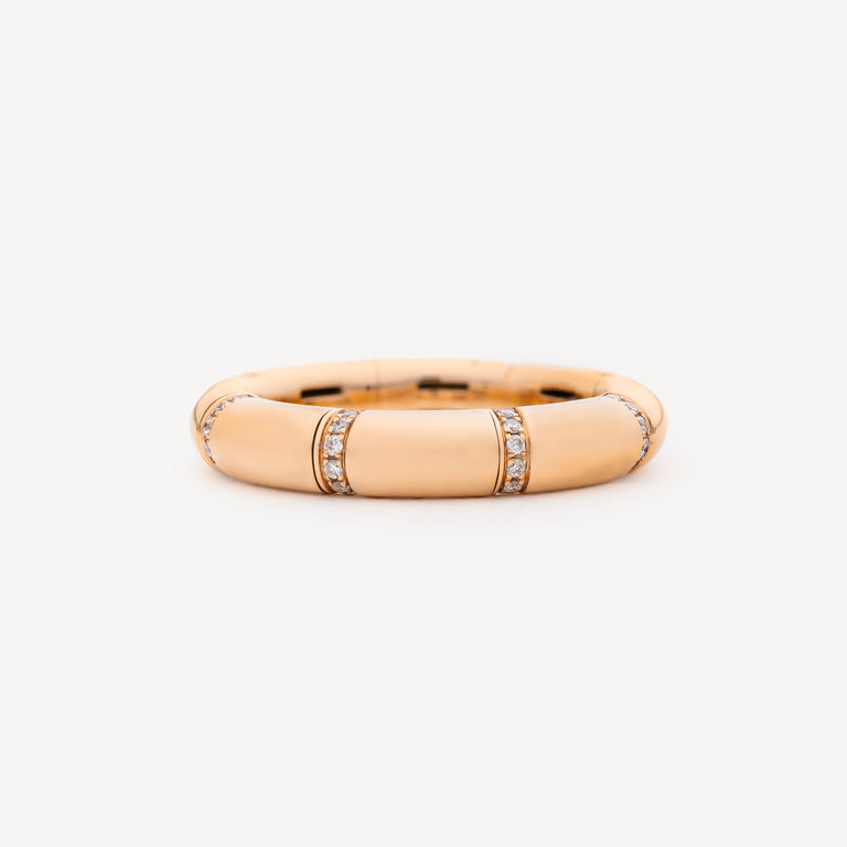 Flexy Ring Rose Gold Diamonds