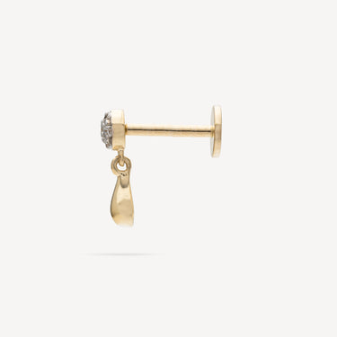 Noe Gold Diamond Earring